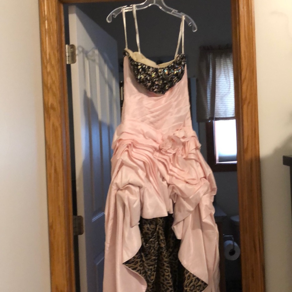 Pink prom gown